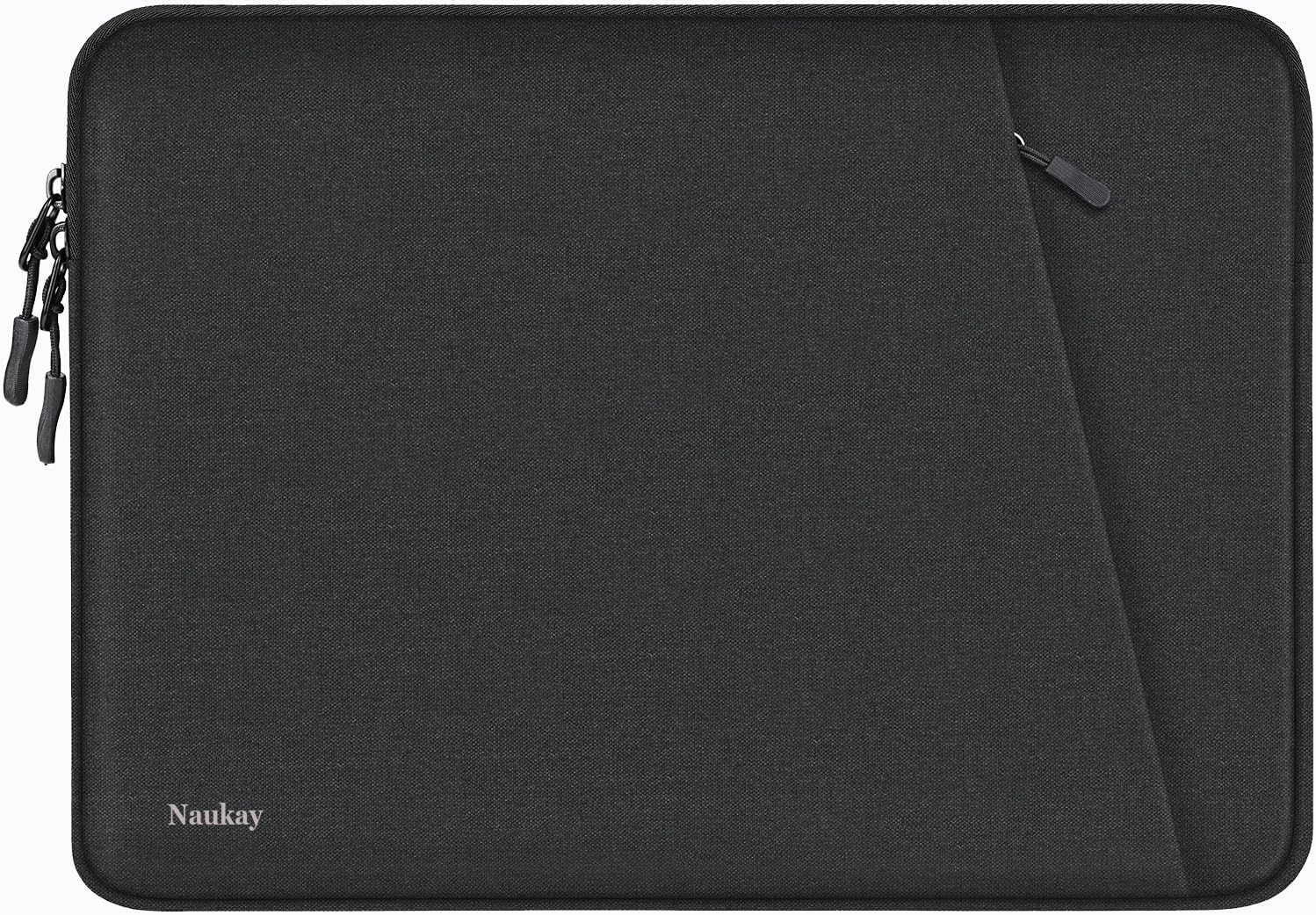 Laptop Sleeve Case 13.3 inch, Shockproof Protective Computer Cover with Accessories Pocket, Portable Laptop Bag Compatible with MacBook Air/Pro 13-13.3 inch, Compatible for MacBook Pro 14 inch, Black | Shockproof
