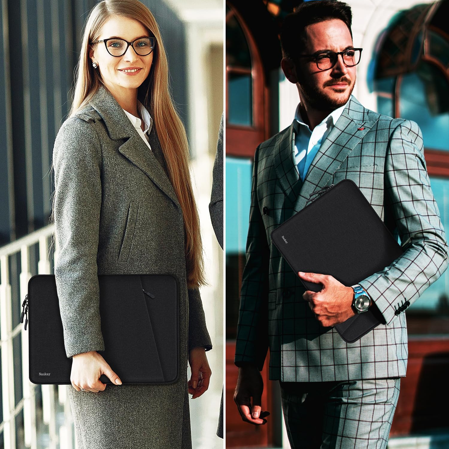 Laptop Sleeve Case 13.3 inch, Shockproof Protective Computer Cover with Accessories Pocket, Portable Laptop Bag Compatible with MacBook Air/Pro 13-13.3 inch, Compatible for MacBook Pro 14 inch, Black | Shockproof - Image 7